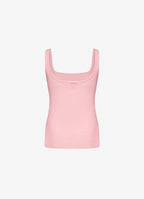 Silk-Trim Top (Pink)