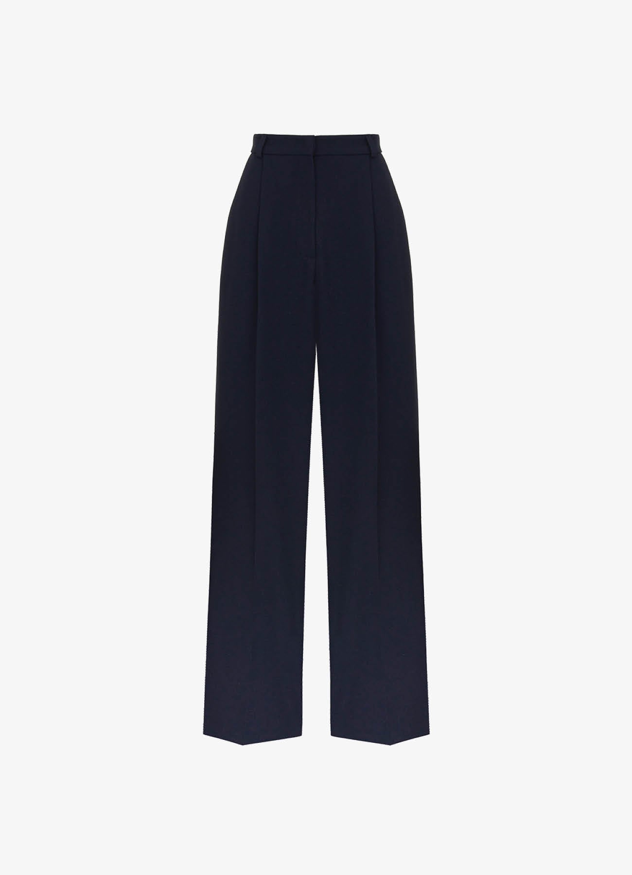 Wool Trousers (Blue)