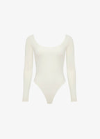 Open-Back Bodysuit (Beige)