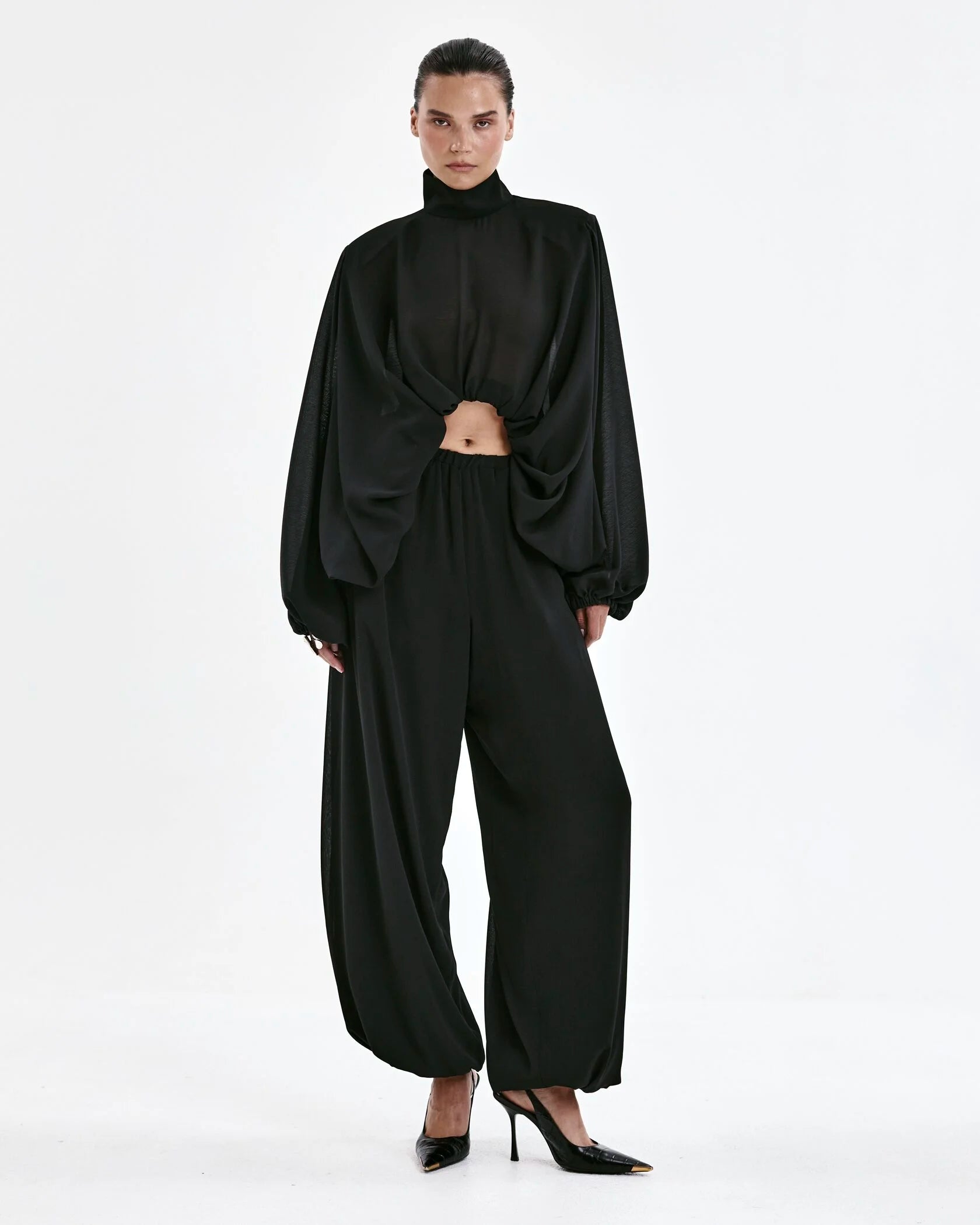 Chiffon harem pants