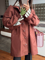 Trench coat with a GABRIELLE stand-up collar