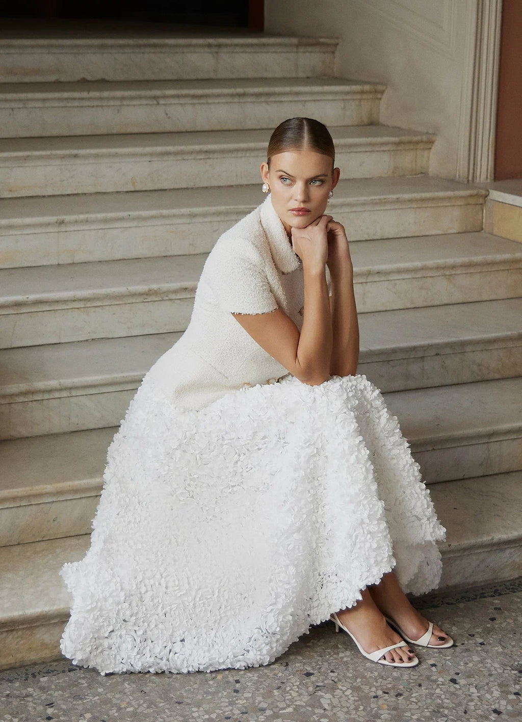 Textured Organza Skirt