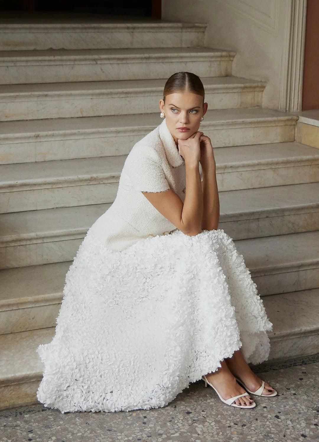 Textured Organza Skirt