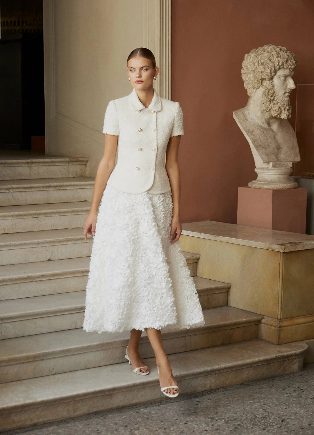 Textured Organza Skirt