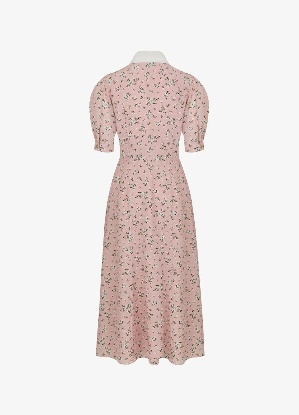 Afternoon Tea Silk Dress | Romantic Floral Silk Midi Dress