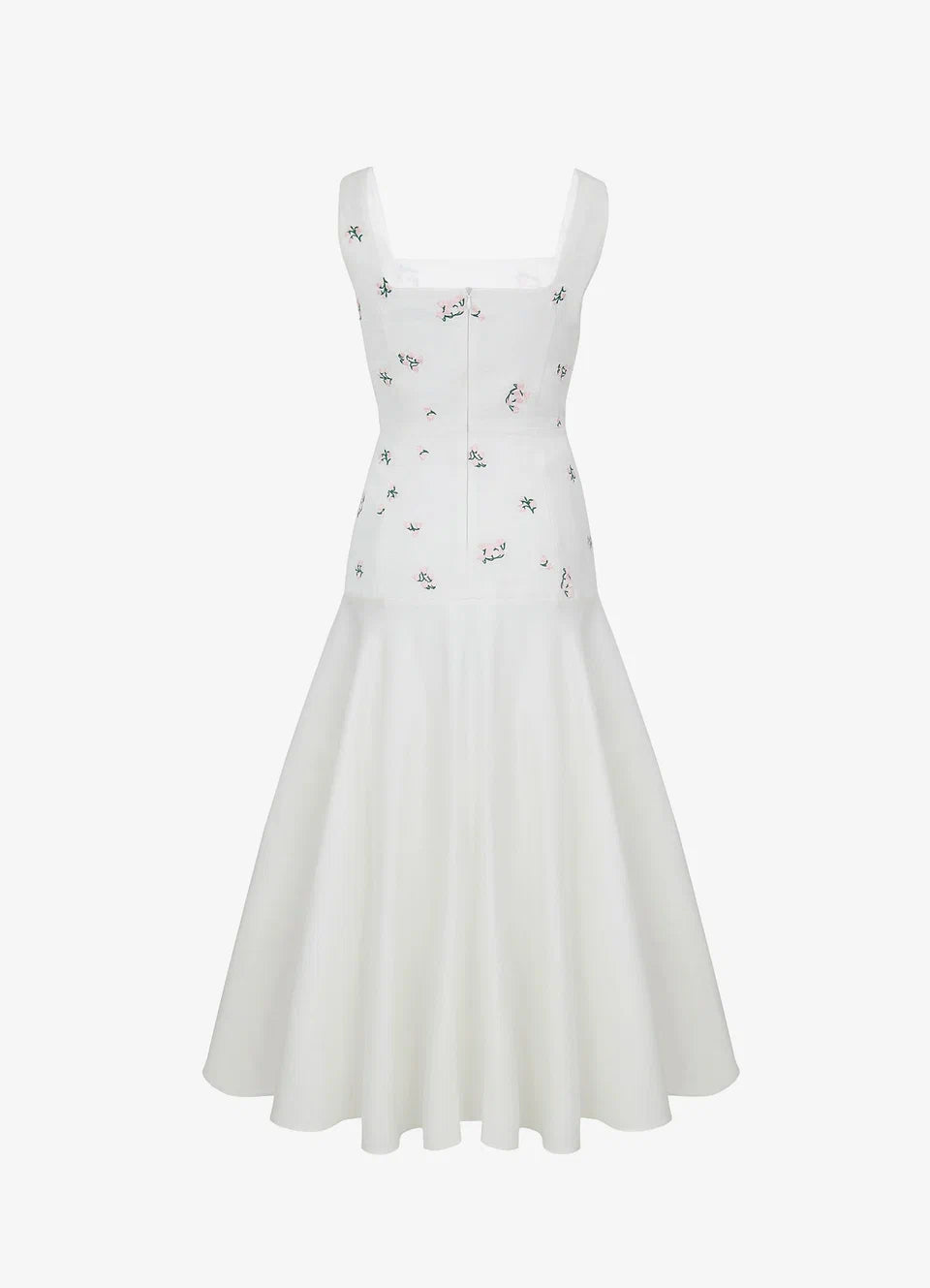 Embroidered Linen Sundress | Romantic Linen Dress for Women
