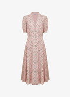 Anna Silk Dress | Elegant Floral Silk Dress for Women