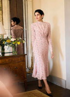 Nina Silk Dress | Luxury Floral Silk Dress for Women