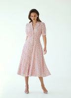 Anna Silk Dress | Elegant Floral Silk Dress for Women