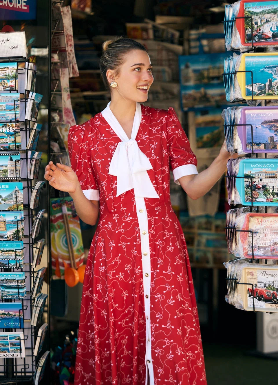 Regatta Linen Dress | Elegant Striped Summer Dress for Women