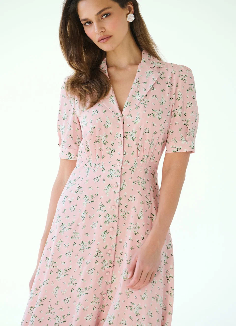 Anna Silk Dress | Elegant Floral Silk Dress for Women