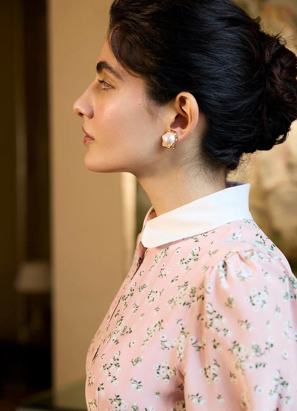 Afternoon Tea Silk Dress | Romantic Floral Silk Midi Dress