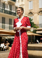 Regatta Linen Dress | Elegant Striped Summer Dress for Women